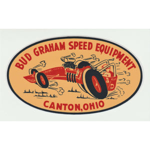 Replica Decal Bud Graham Speed Equipment Oval Decal