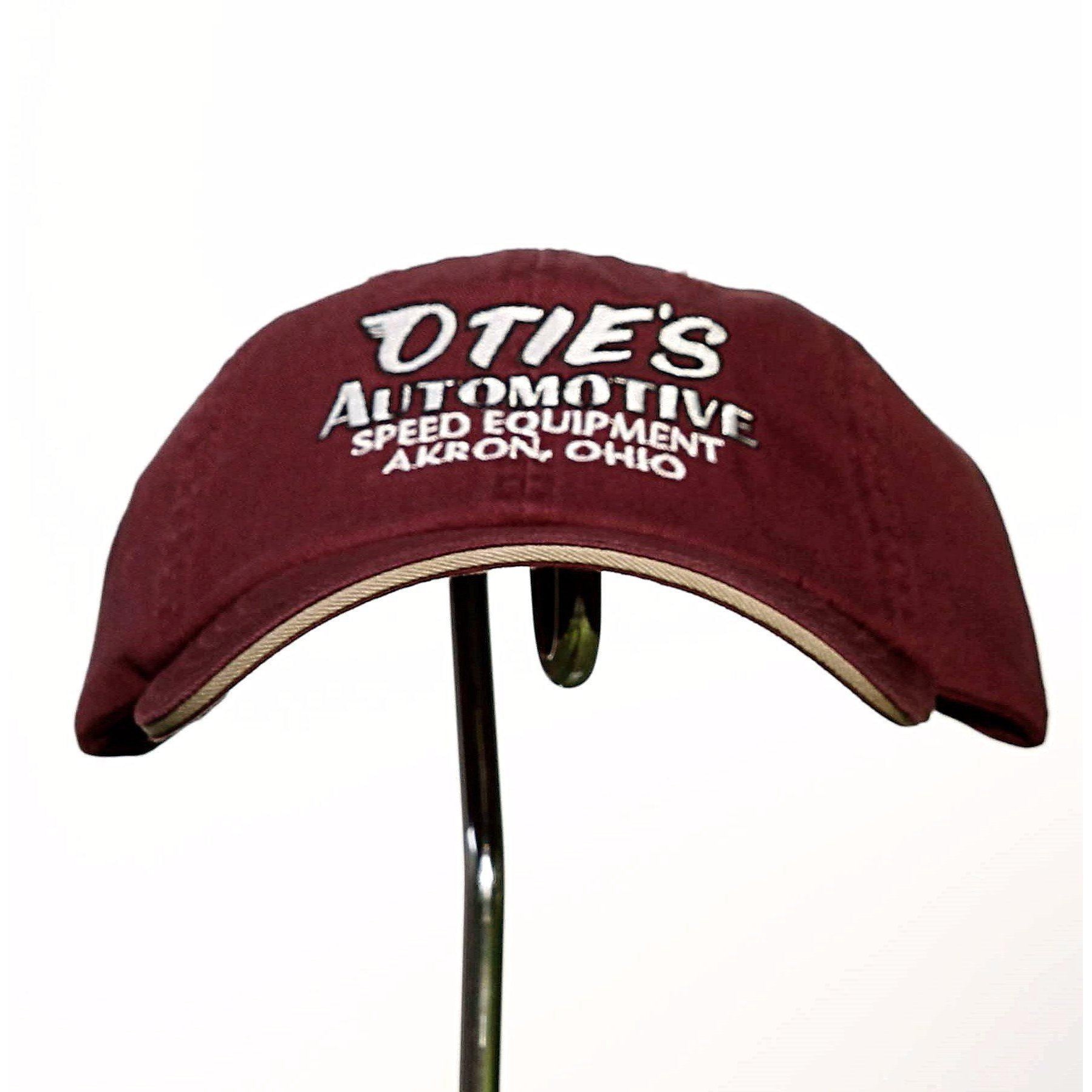 Otie's Automotive Nostalgia Drag Racing Classic Maroon Embroidered Hat